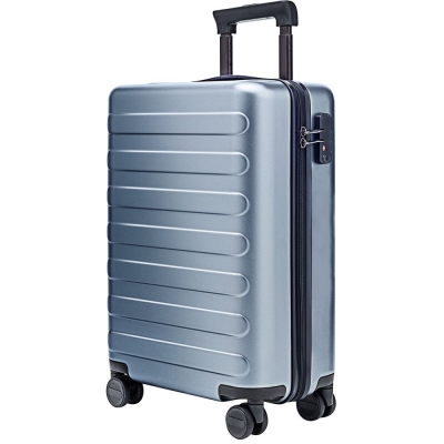 Чемодан Rhine Luggage, серо-голубой, серый, голубой, корпус - поликарбонат; подкладка - полиэстер