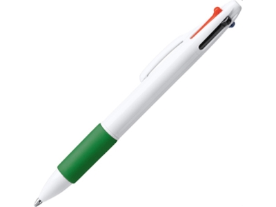 Ручка пластиковая шариковая KUNOY с чернилами 4-х цветов, зеленый, пластик