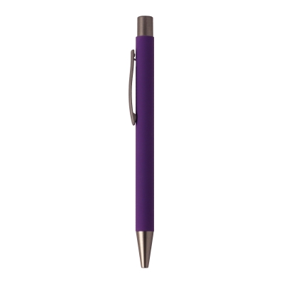 Ручка MARSEL soft touch, фиолетовый, металл
