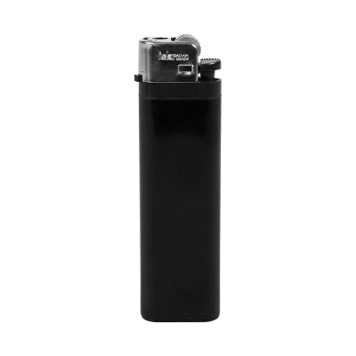 Зажигалка кремниевая ISKRA, черная, 8,18х2,53х1,05 см, пластик/тампопечать, черный, пластик