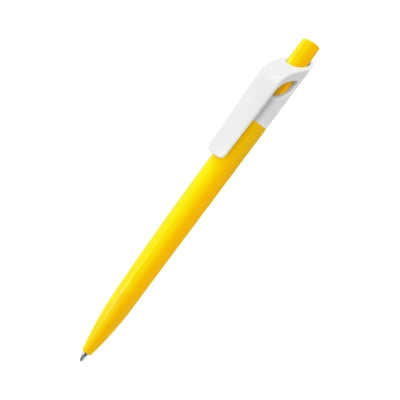 Ручка пластиковая Bremen, желтая, желтый