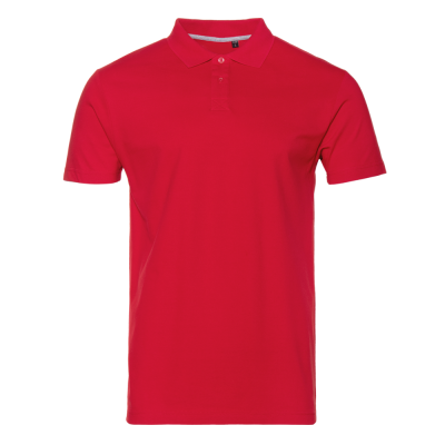 Рубашка поло унисекс  хлопок 185, 04B, Красный, красный, 185 гр/м2, хлопок