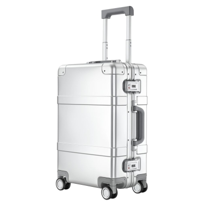 Чемодан Metal Luggage, серебристый, серебристый, корпус - металл; подкладка - полиэстер
