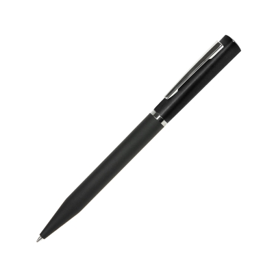 M1, ручка шариковая, черный, пластик, металл, софт-покрытие, черный, пластик, металл, софт-покрытие