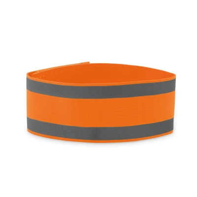 Спортивный браслет из лайкры, неоновый оранжевый цвет, lycra