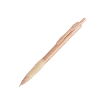 Ручка шариковая ROSDY, пластик с пшеничным волокном, бежевый, бежевый, пластик + пшеничное волокно