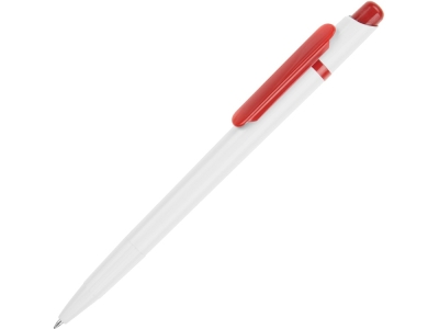 Ручка пластиковая шариковая «Этюд», белый, красный