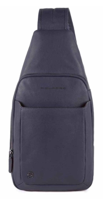Рюкзак слинг Piquadro Black Square CA4827B3/BLU4 синий кожа Рюкзак слинг Piquadro Black Square CA4827B3/BLU4 синий кожа
