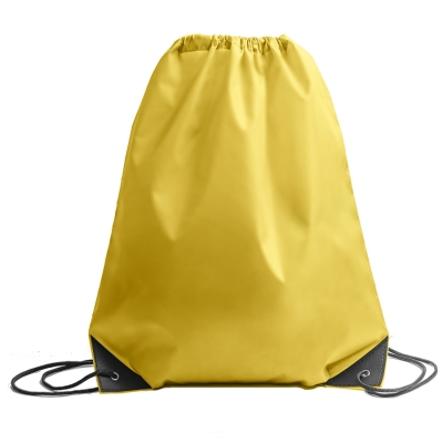 Рюкзак мешок с укреплёнными уголками BY DAY, желтый, 35*41 см, полиэстер 210D, желтый, 100% полиэстер, 210d