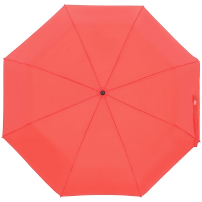 Зонт складной Manifest Color со светоотражающим куполом, красный, красный, полиэстер