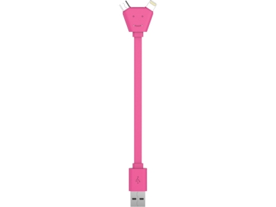 USB-переходник «Y Cable», розовый, пвх