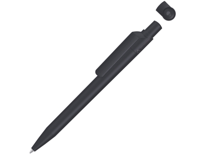 Ручка шариковая из переработанного пластика с матовым покрытием «On Top Recy», черный, пластик