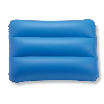 Подушка надувная пляжная, синий, pvc-пластик