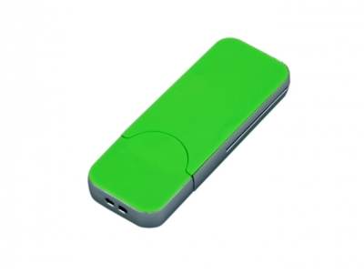 USB 2.0- флешка на 64 Гб в стиле I-phone, зеленый, пластик