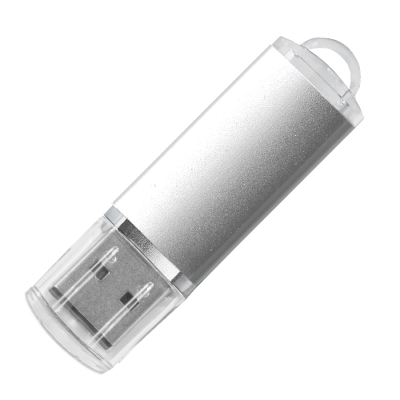 USB flash-карта ASSORTI (32Гб), серебристая, 5,8х1,7х0,8, металл, серебристый, металл, пластик