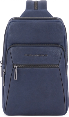 Рюкзак слинг мужской Piquadro Rhino CA6247W118/BLU синий кожа Рюкзак слинг мужской Piquadro Rhino CA6247W118/BLU синий кожа