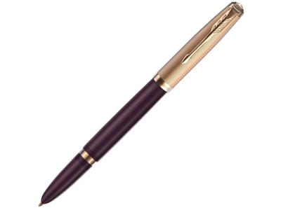 Ручка перьевая Parker 51 Deluxe, F, желтый, фиолетовый, металл