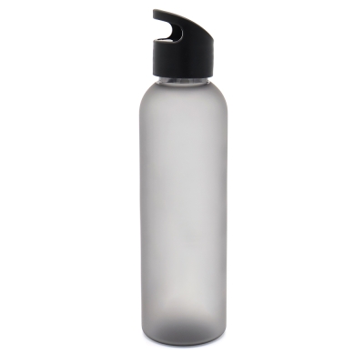 Бутылка пластиковая для воды Sportes (матовая), черная, черный