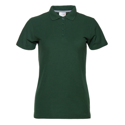 Рубашка поло женская STAN хлопок/полиэстер 185, 04WL, Т-зелёный, т-зелёный, 185 гр/м2, хлопок