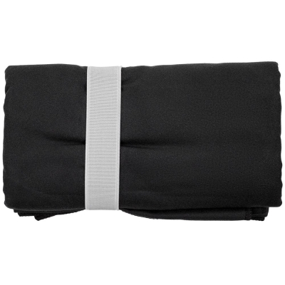 Спортивное полотенце Vigo Medium, черное, черный, полиэстер