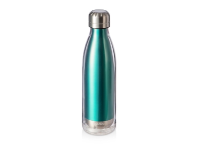 Бутылка для воды «VIVA LA VIE», бирюзовый, металл, акрил