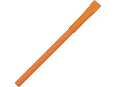 Ручка из переработанной бумаги с колпачком "Recycled", оранжевый, бумага