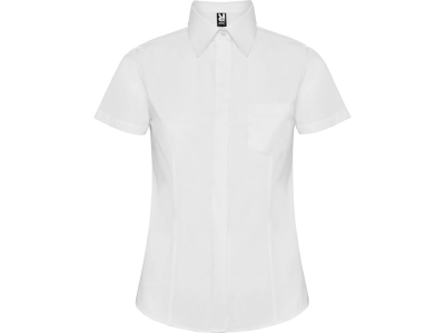 Рубашка «Sofia» женская с коротким рукавом, белый, полиэстер, хлопок