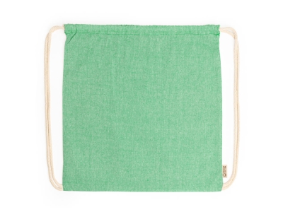 Рюкзак-мешок BRESCIA, зеленый, хлопок