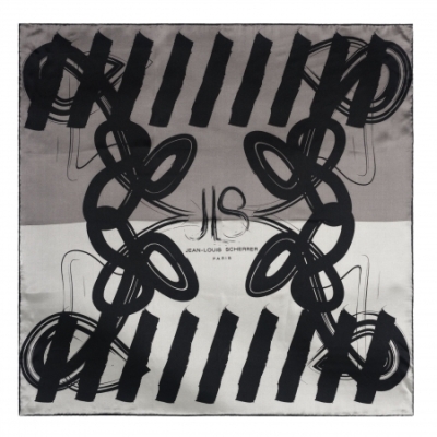 Платок JEAN-LOUIS SCHERRER Reflection, серый