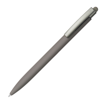 ELLE SOFT, ручка шариковая, серый, металл, синие чернила, серый, металл