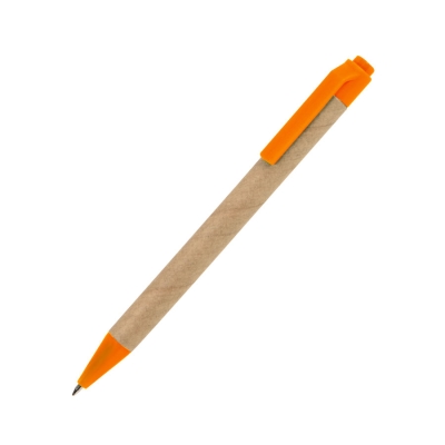 GREEN TOUCH, ручка шариковая, оранжевый, картон/пластик, оранжевый, картон, пластик