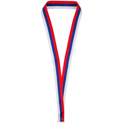 Лента для медали с пряжкой Ribbon, триколор, полиэстер