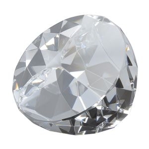 Кристалл "Грани"; прозрачный; 5х8х6 см; стекло; лазерная гравировка, прозрачный