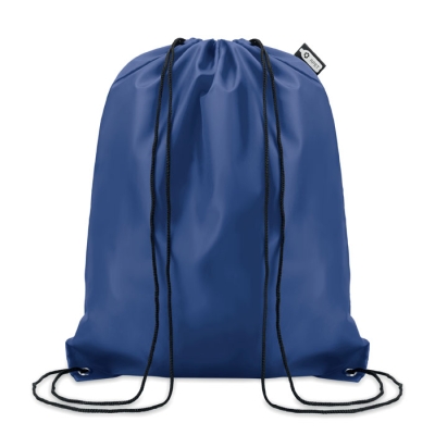 Рюкзак на шнурках, синий, pet-пластик