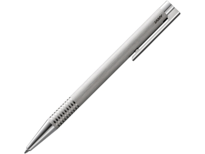 Ручка металлическая шариковая «logo», серебристый, металл