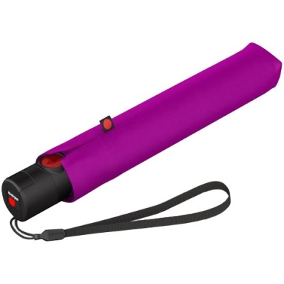 Складной зонт U.200, фиолетовый, фиолетовый, купол - эпонж, спицы - алюминий и фибергласс