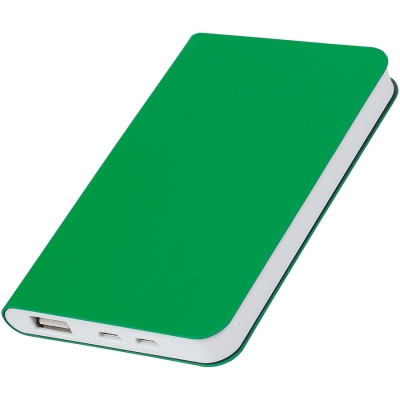 Универсальный аккумулятор "Silki" (5000mAh), зеленый, 7,5х12,1х1,1см, искусственная кожа, плас, зеленый, искусственная кожа,пластик