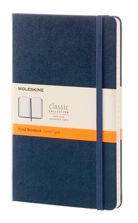 Блокнот Moleskine CLASSIC QP060B20 Large 130х210мм 240стр. линейка твердая обложка синий сапфир