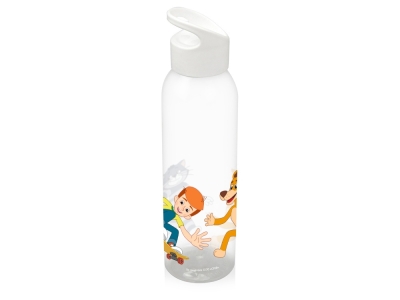 Бутылка для воды «Простоквашино», белый, прозрачный
