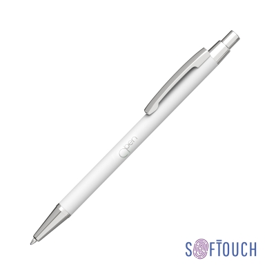 Ручка шариковая "Ray", покрытие soft touch, белый, металл/soft touch