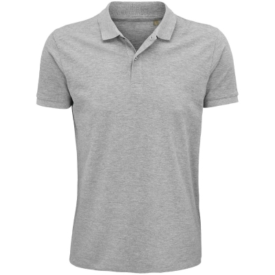 Рубашка поло мужская Planet Men, серый меланж, серый, хлопок