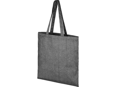 Эко-сумка «Pheebs» из переработанного хлопка, черный, полиэстер, хлопок