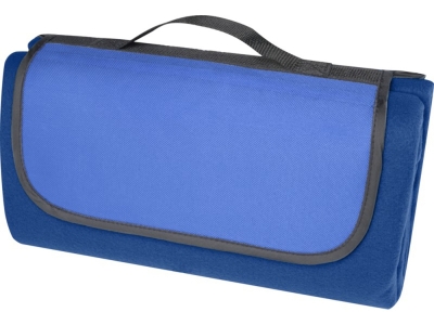 Плед для пикника «Salvie» из переработанного PET-пластика, синий, пластик