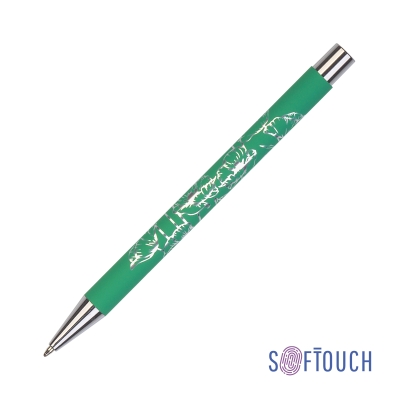 Ручка шариковая "Aurora", покрытие soft touch, зеленый