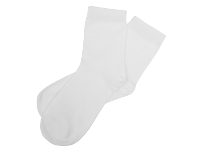 Носки однотонные «Socks» женские, белый, пластик, эластан, хлопок