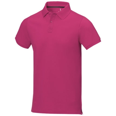 Calgary мужская футболка-поло с коротким рукавом, розовый