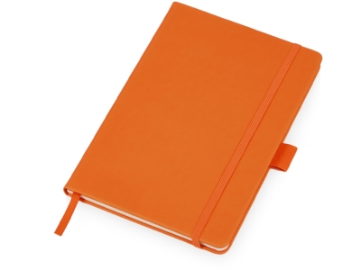 Блокнот А5 в твердой обложке «Vision 2.0» soft-touch, оранжевый, кожзам, soft touch