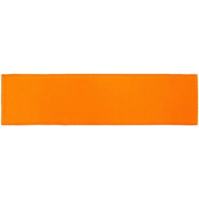Лейбл тканевый Epsilon, S, оранжевый неон, оранжевый, полиэстер