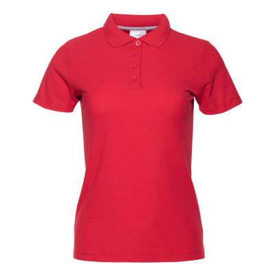 Рубашка поло женская STAN хлопок/полиэстер 185, 104W, Красный, красный, 185 гр/м2, хлопок