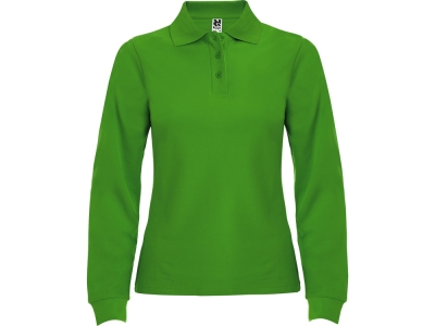 Рубашка поло «Estrella» женская с длинным рукавом, зеленый, хлопок